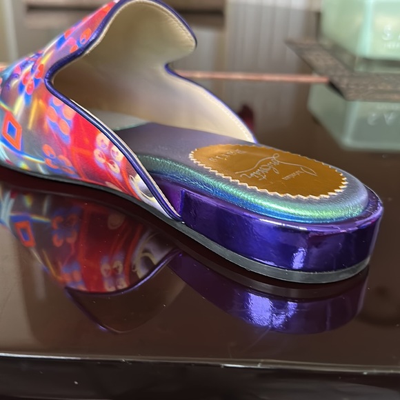 ⭐️⭐️⭐️SOLD ⭐️⭐️⭐️Christian Louboutin Navy Coolito Disco Mule Slippers - Picture 5 of 17